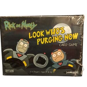 Rick and Morty Look Whos Purging Now Card Game Cryptozoic Adult Swim